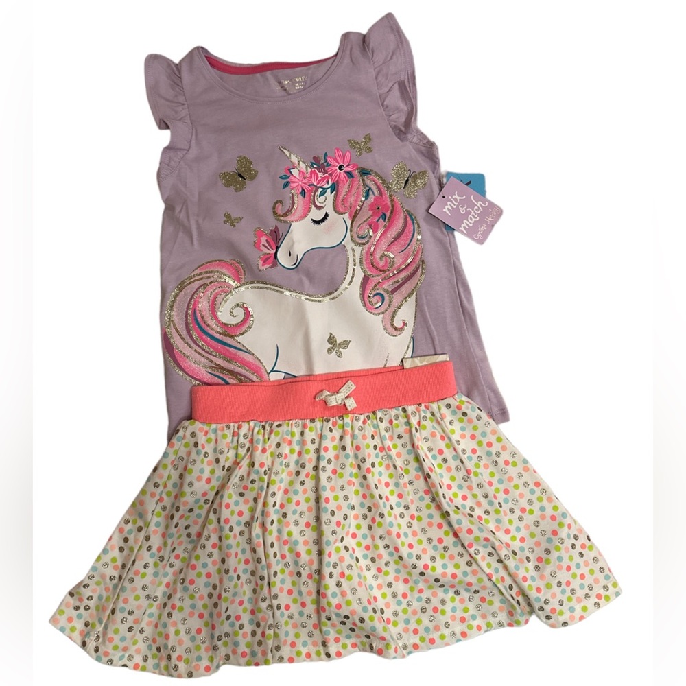 Unicorn Sleeveless Top and Skort